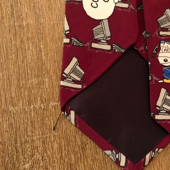 Peanuts Snoopy Men’s Tie Computer Genius - Picture 4 of 5